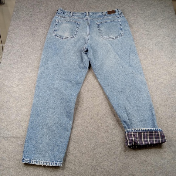 L.L. Bean Jeans Mens 40x31 Classic Work Fleece Lined Insulated Denim Pants - Picture 8 of 10